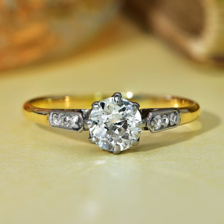 The Vintage Brilliant Cut and Rose Cut Elegant Diamond Ring - Antique Jewellers
