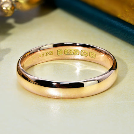 The Vintage 1926 9ct Gold Wedding Ring - Antique Jewellers