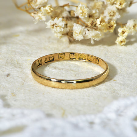 The Antique Victorian 1894 Wedding Ring - Antique Jewellers