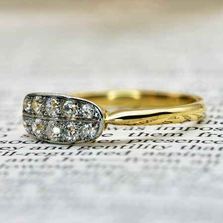 The Vintage Ten Old Mine Cut Diamond Ring - Antique Jewellers