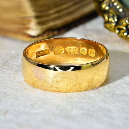 The Vintage 1967 22ct Gold Wedding Ring - Antique Jewellers