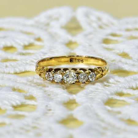 The Antique Old European and Brilliant Cut Elegant Diamond Ring - Antique Jewellers