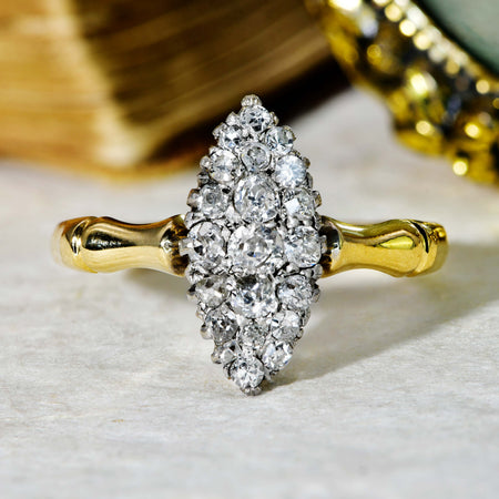 The Antique Classic Marquise Diamond Ring - Antique Jewellers
