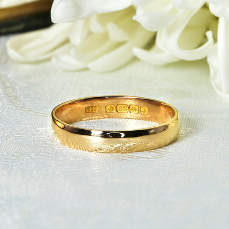 The Vintage 1933 22ct Gold Wedding Ring - Antique Jewellers