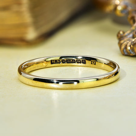 The Vintage 1942 9ct Gold Wedding Ring - Antique Jewellers