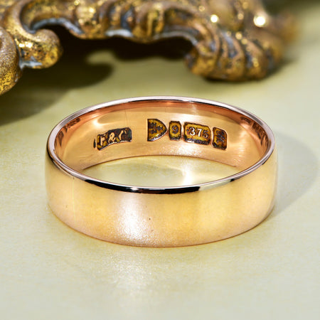 The Antique 1912 9ct Rose Gold Wedding Ring - Antique Jewellers