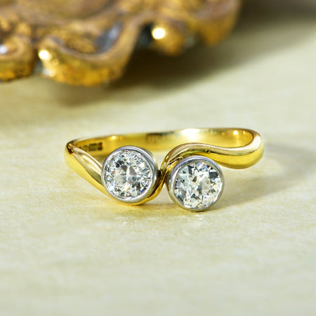 The Old Cut Diamond Toi Et Moi Ring - Antique Jewellers
