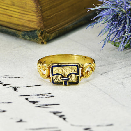 The Antique Georgian Envelope Snuff Box Ring - Antique Jewellers