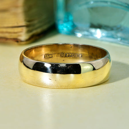 The Vintage 1960 9ct Gold Wedding Ring - Antique Jewellers