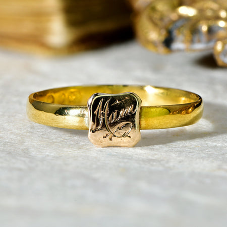 The Antique 1849 Victorian 'Mam' Ring - Antique Jewellers