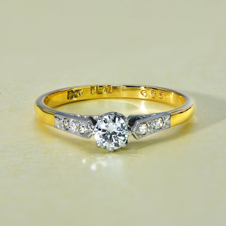 The Vintage Bold and Brilliant Diamond Ring - Antique Jewellers
