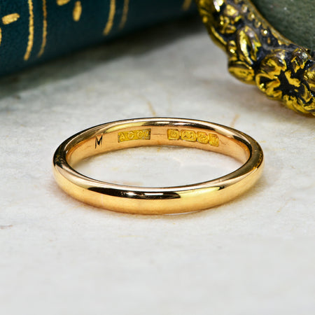 The Vintage 1935 22ct Gold Wedding Ring - Antique Jewellers