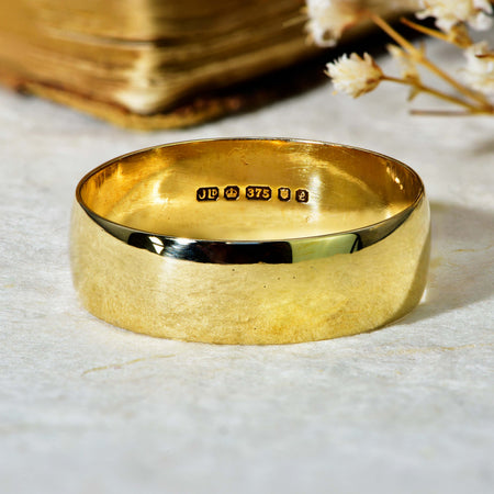 The Vintage 1985 9ct Gold Wedding Ring - Antique Jewellers