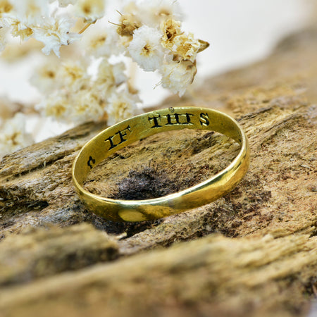 The Ancient Renaissance Era "If This Then Me" Posy Ring - Antique Jewellers