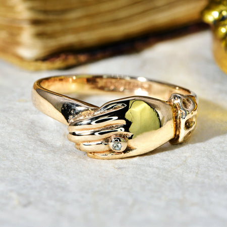 The Vintage Hand With Ring Diamond Ring - Antique Jewellers
