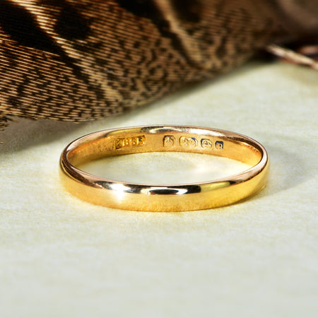 The Vintage 1941 22ct Wedding Ring - Antique Jewellers