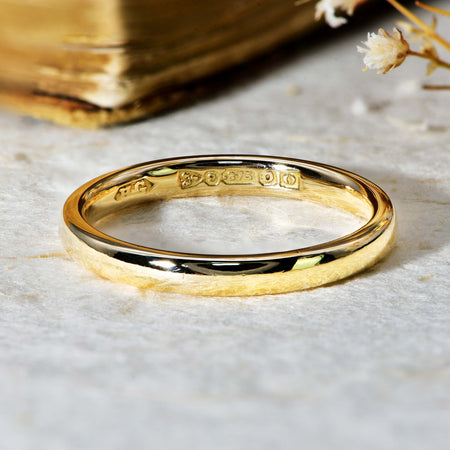 The Vintage 1946 9ct Gold Wedding Ring - Antique Jewellers