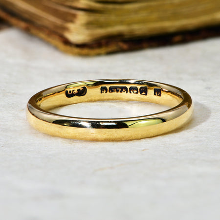 The Vintage 1943 9ct Gold Wedding Ring - Antique Jewellers