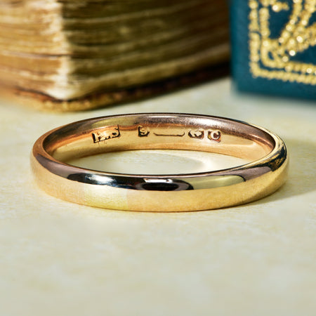 The Antique Edwardian 1902 Rose Gold Wedding Ring - Antique Jewellers