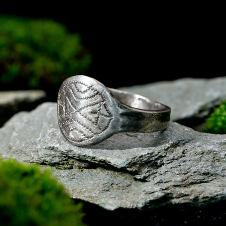 The Ancient Medieval Celtic Silver Ring - Antique Jewellers
