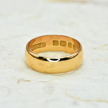 The Vintage 1959 22ct Gold Wedding Ring - Antique Jewellers
