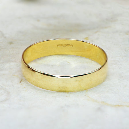 The Vintage Circa Late 20th Century Yellow Gold Wedding Ring - Antique Jewellers