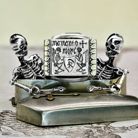 The Antique Georgian Angels Of Death Memento Mori Ring - Antique Jewellers