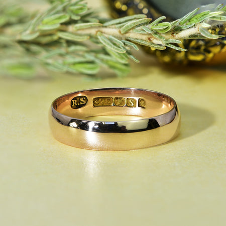The Antique Victorian 1889 Rosy Wedding Ring - Antique Jewellers