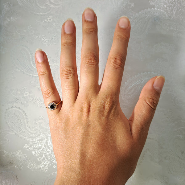 The Vintage Sapphire and Diamond Regal Ring - Antique Jewellers