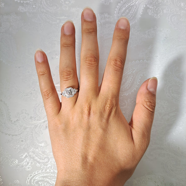 The Art Deco Style Diamond Extravagant Ring - Antique Jewellers