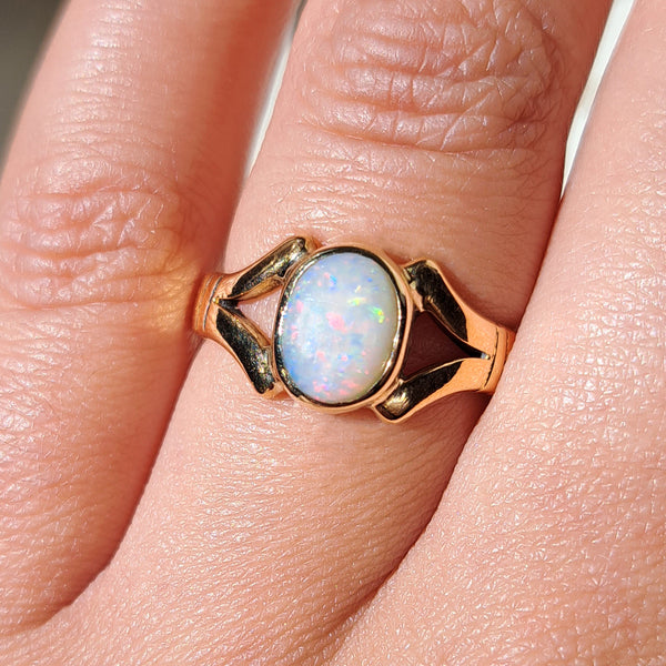 The Antique 22ct Gold 1923 Opal Ring