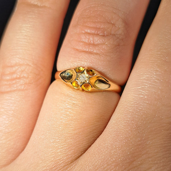 The Antique 1913 Single Cut Solitaire Diamond Ring