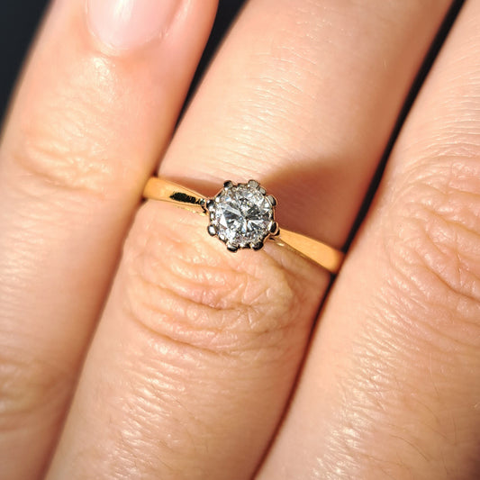 The Vintage 1986 Solitaire Diamond Fabulous Ring