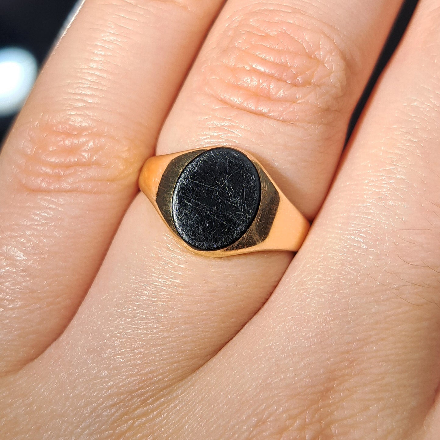The Vintage Onyx Signet Classic Ring