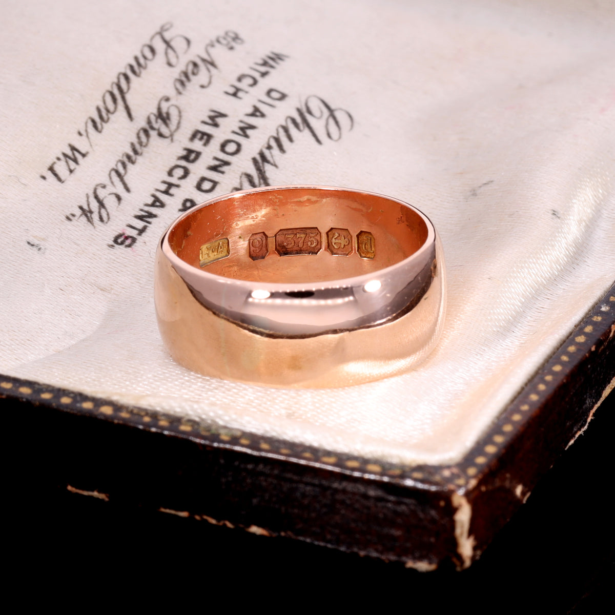The Antique 1903 9ct Rose Gold D-Shaped Wedding Ring