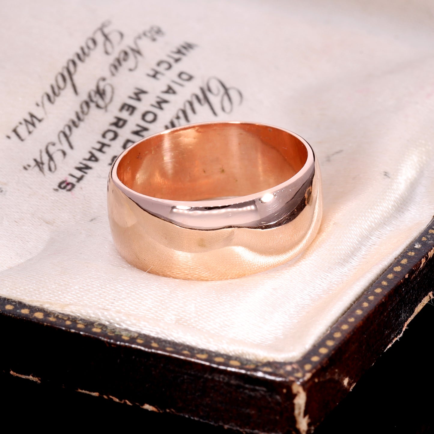 The Antique 1903 9ct Rose Gold D-Shaped Wedding Ring