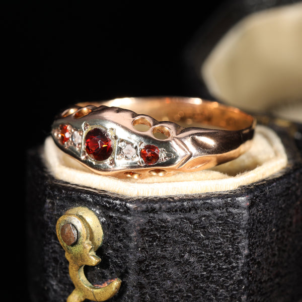 The Vintage 1929 Garnet and Diamond Ring