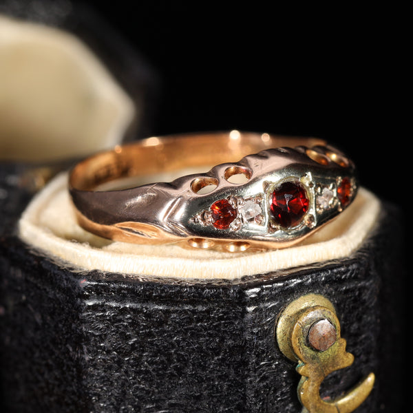 The Vintage 1929 Garnet and Diamond Ring