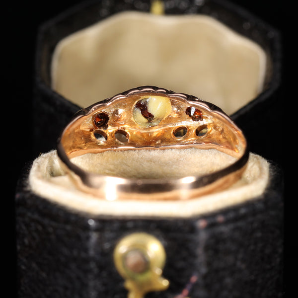 The Vintage 1929 Garnet and Diamond Ring