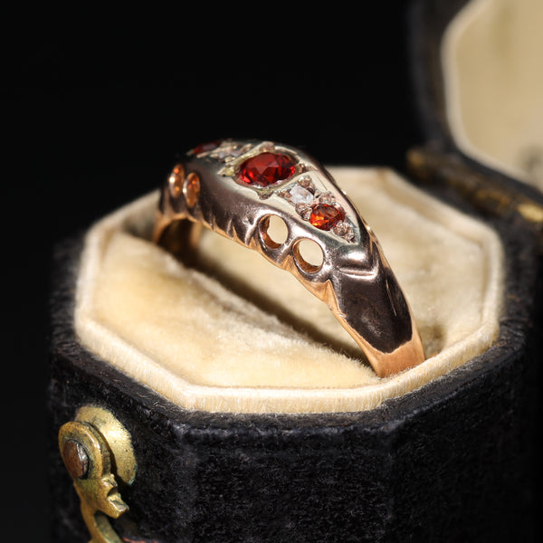 The Vintage 1929 Garnet and Diamond Ring