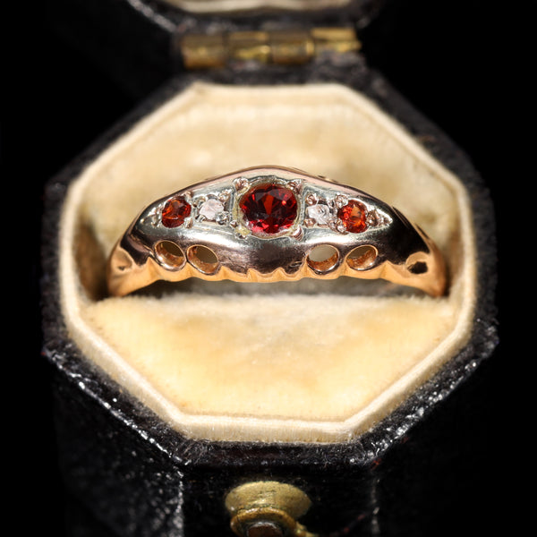 The Vintage 1929 Garnet and Diamond Ring