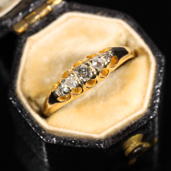 The Antique 1900 Old Cut Five Diamond Ring