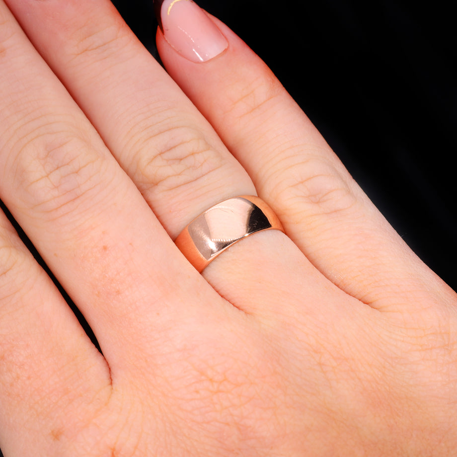 The Antique 1917 9ct Rose Gold Wedding Ring