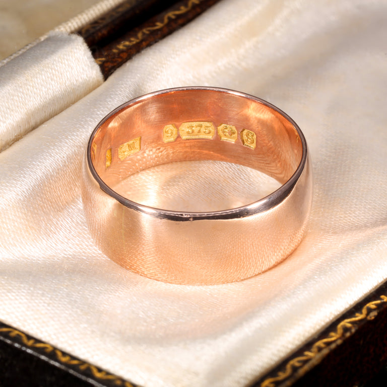 The Antique 1917 9ct Rose Gold Wedding Ring
