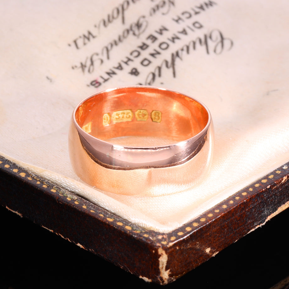 The Antique 1917 9ct Rose Gold Wedding Ring
