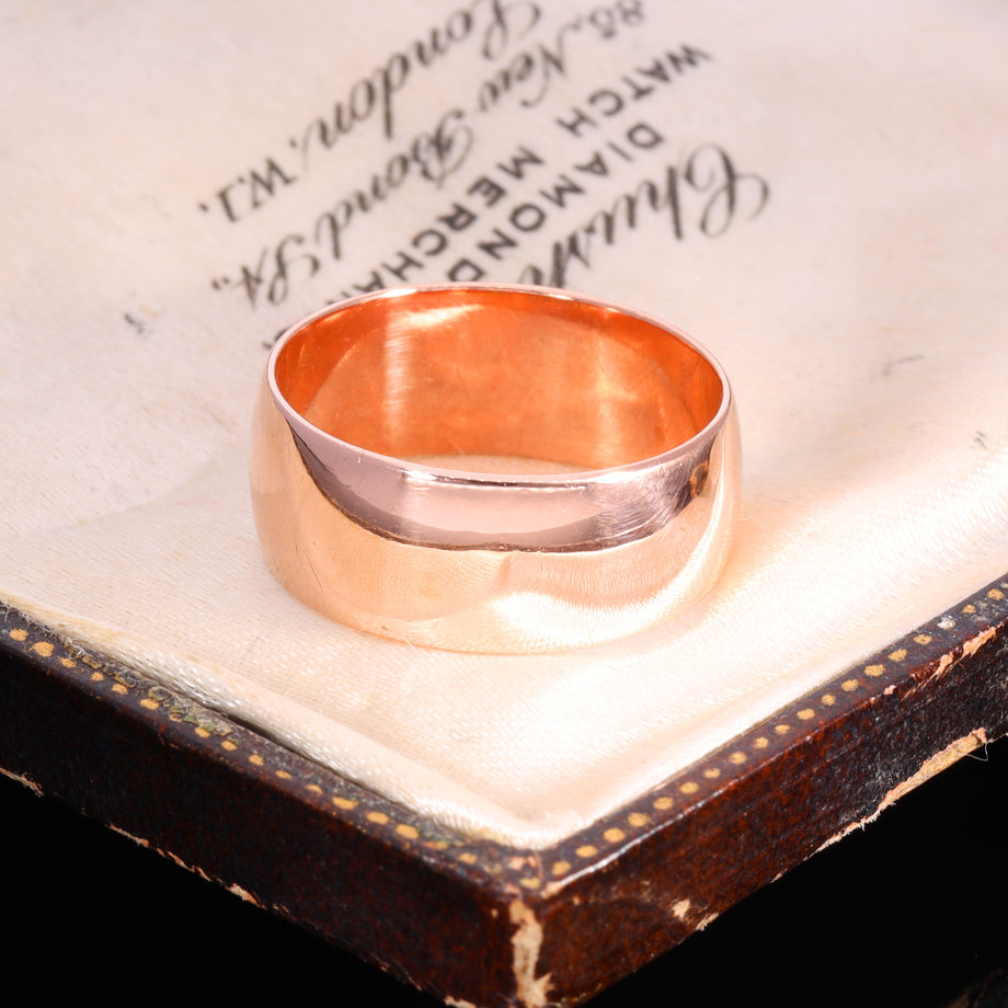 The Antique 1917 9ct Rose Gold Wedding Ring