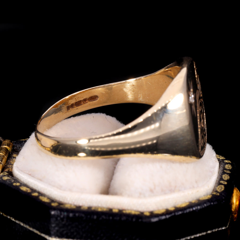 The Vintage Diamond Star Signet Ring