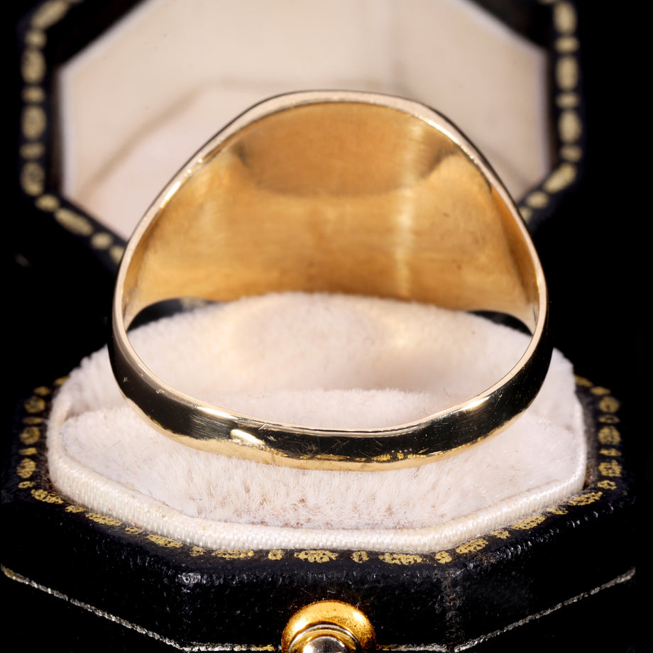 The Vintage Diamond Star Signet Ring