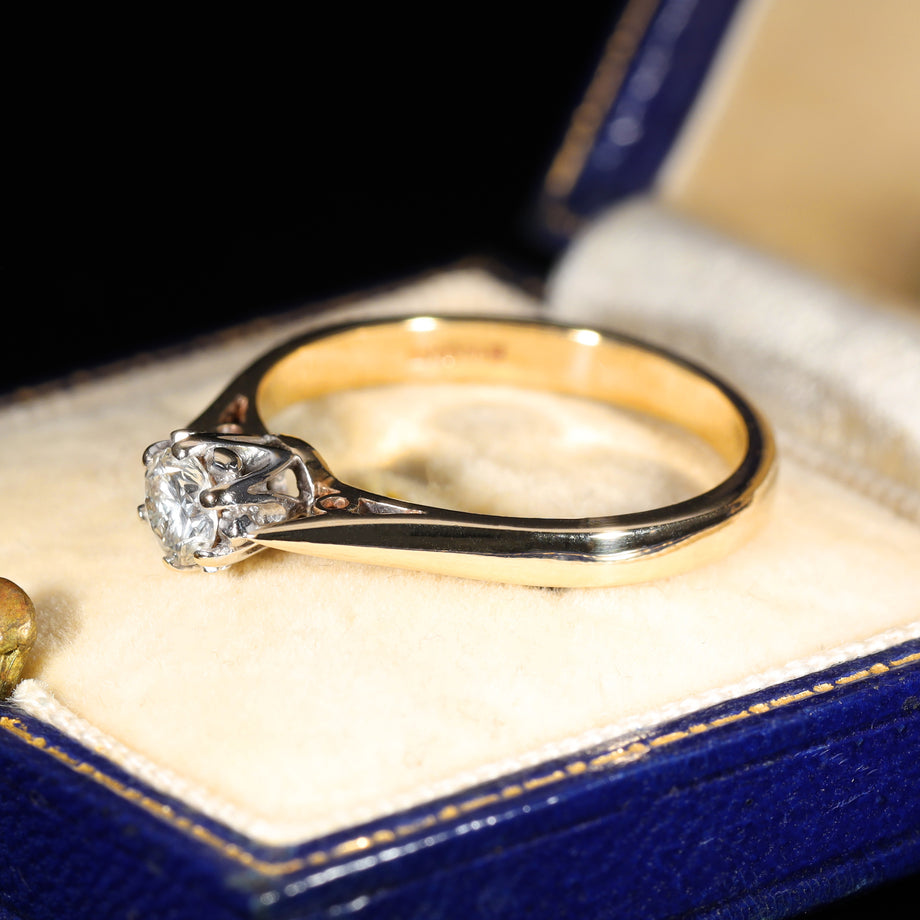 The Vintage Brilliant Cut Diamond Solitaire Classic Ring