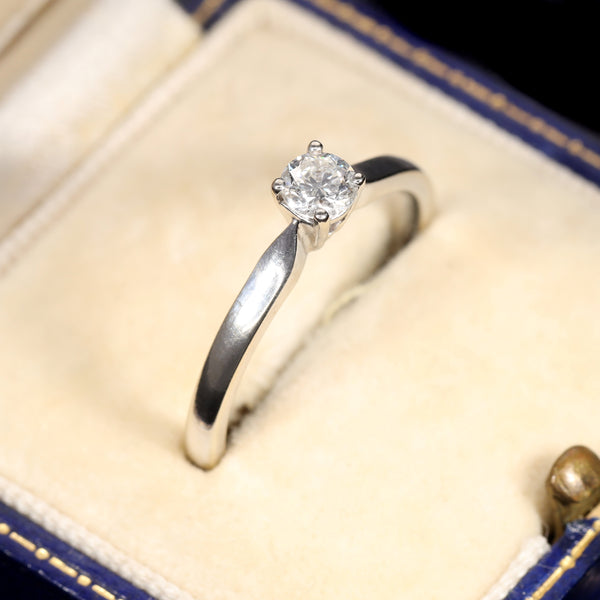 The Vintage Brilliant Cut Diamond Solitaire Petite Ring